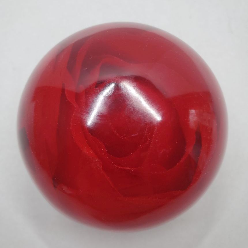 Round Faux Red Rose